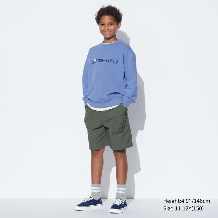Blue Uniqlo Ultra Stretch Graphic Sweatshirt | WGRPI-7620