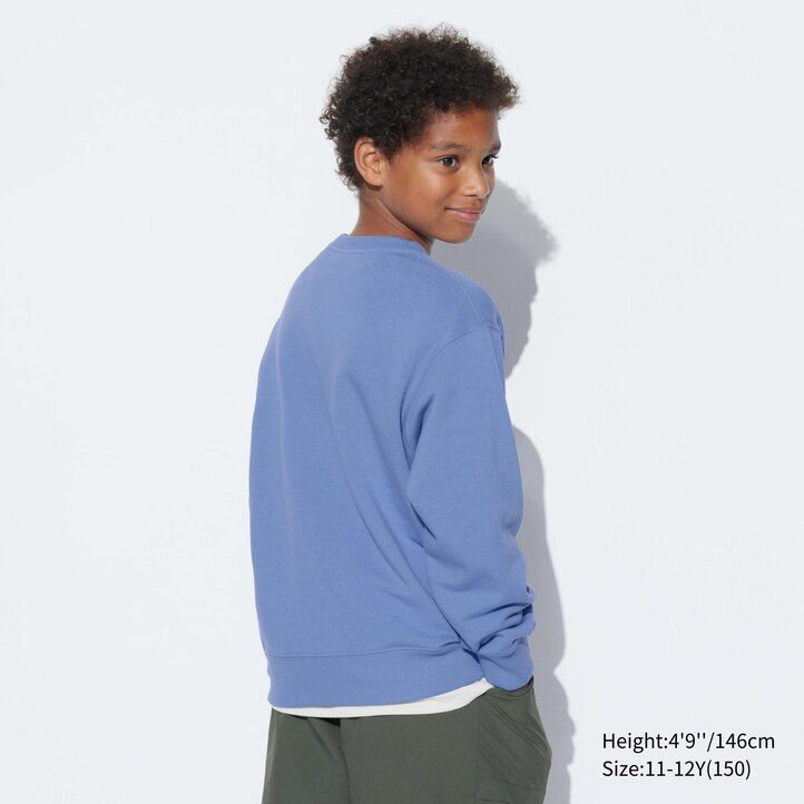 Blue Uniqlo Ultra Stretch Graphic Sweatshirt | WGRPI-7620