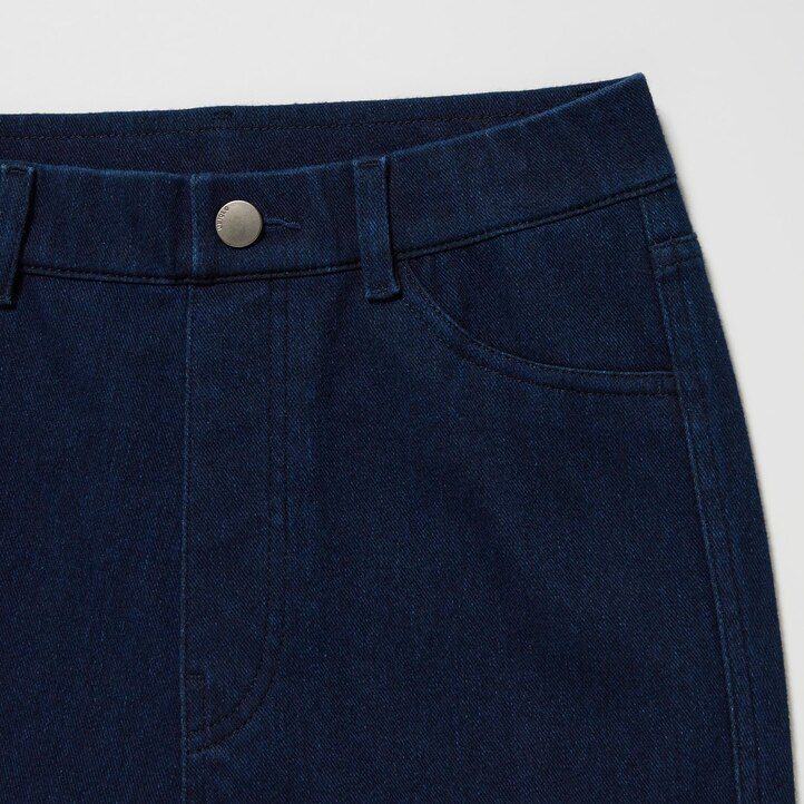 Blue Uniqlo Ultra Stretch High Rise Cropped Leggings | QESCL-3927