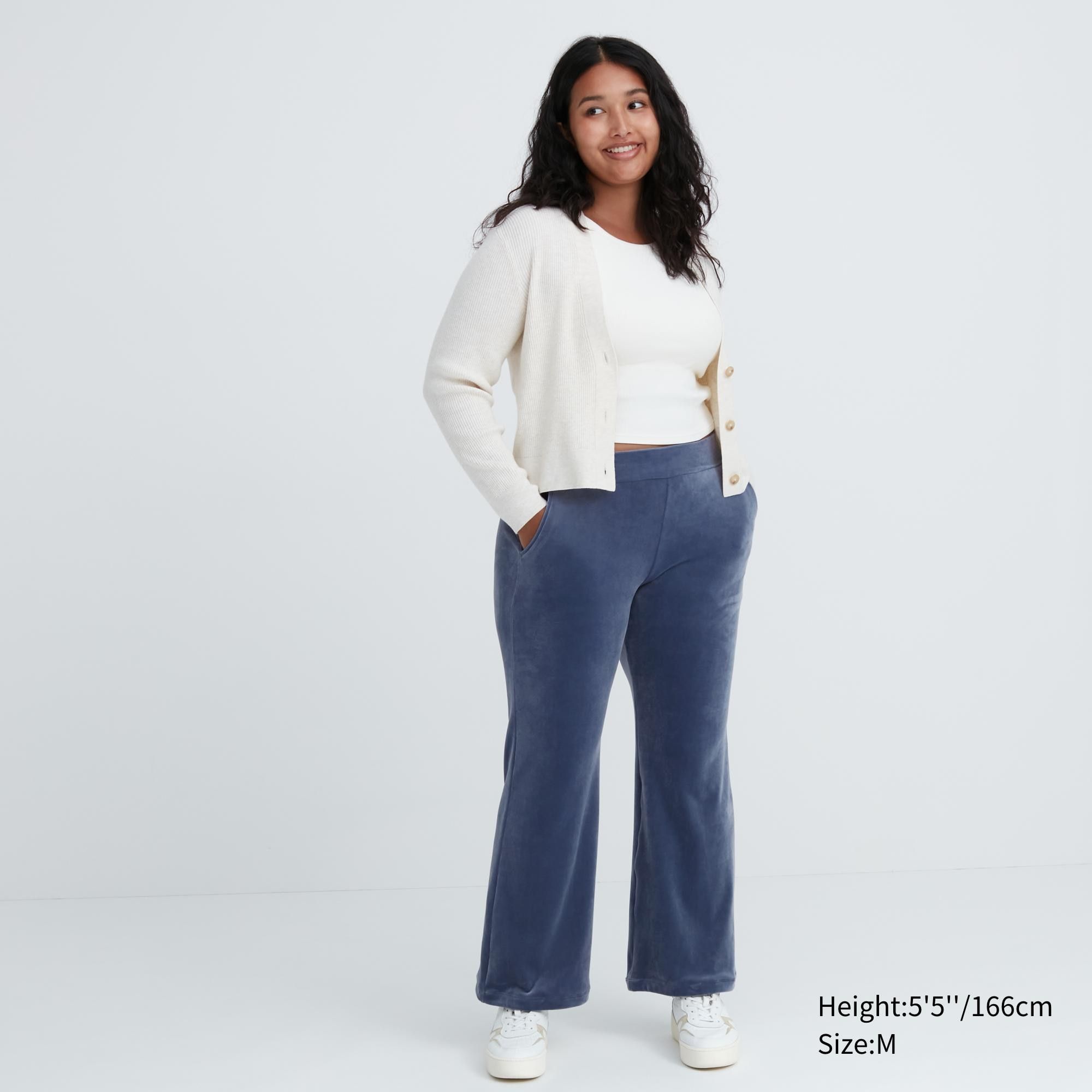 Blue Uniqlo Ultra Stretch Smooth Trousers | LTMCO-0891
