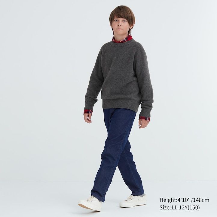 Blue Uniqlo Warm Stretch Lined Jeans | KYHUM-4601