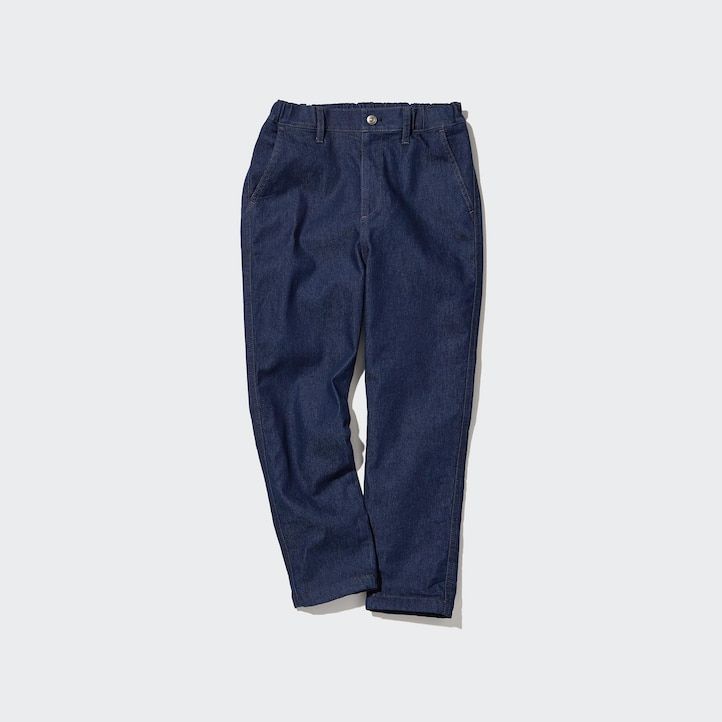 Blue Uniqlo Warm Stretch Lined Jeans | KYHUM-4601