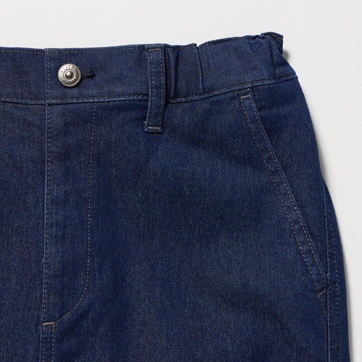Blue Uniqlo Warm Stretch Lined Jeans | KYHUM-4601