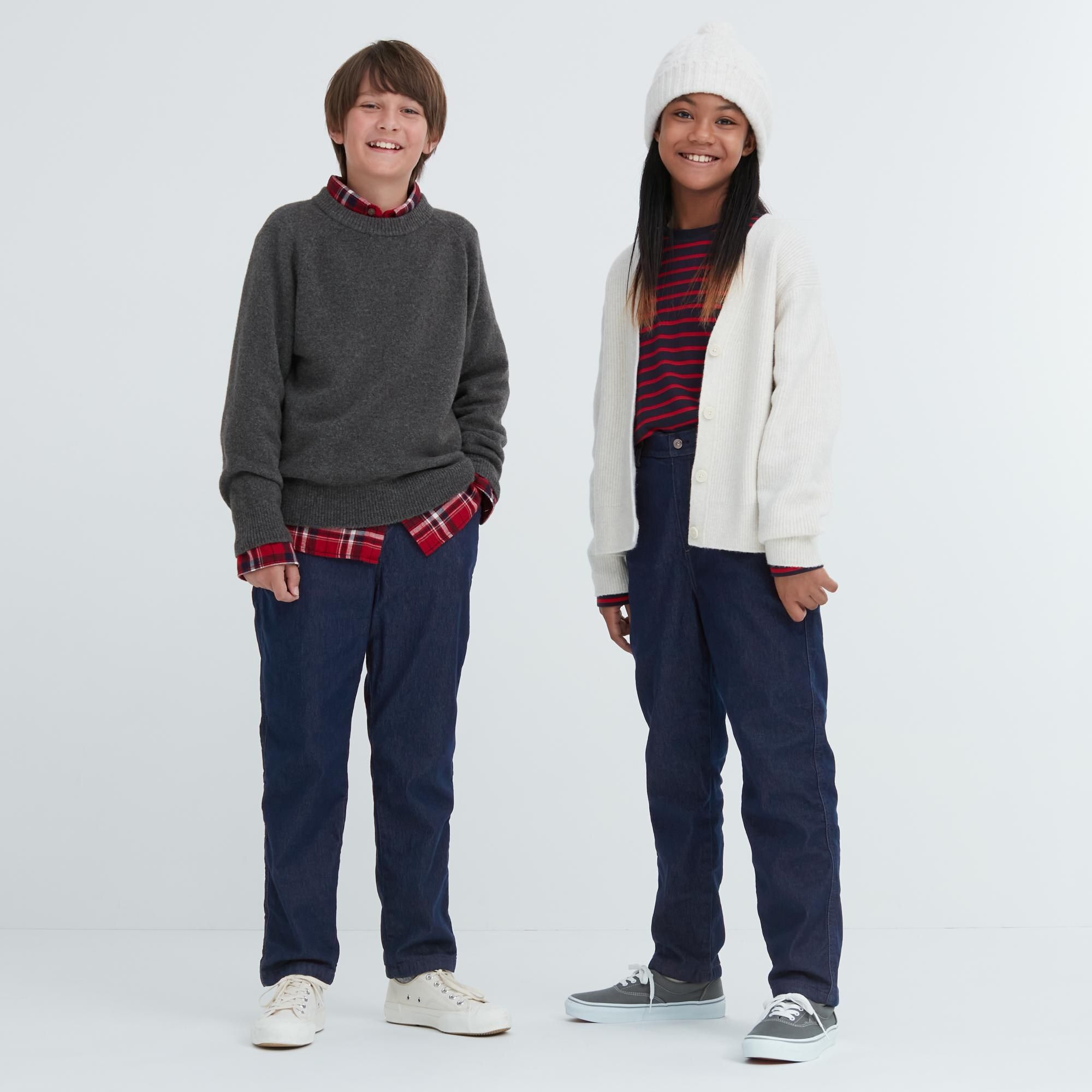 Blue Uniqlo Warm Stretch Lined Jeans | KYHUM-4601