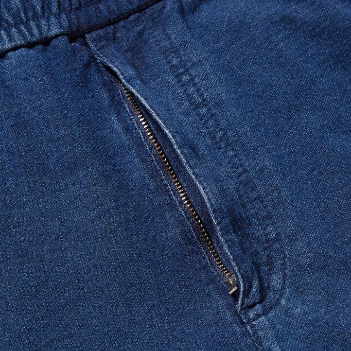 Blue Uniqlo Washed Jersey Denim Look Joggers | OUINZ-4617