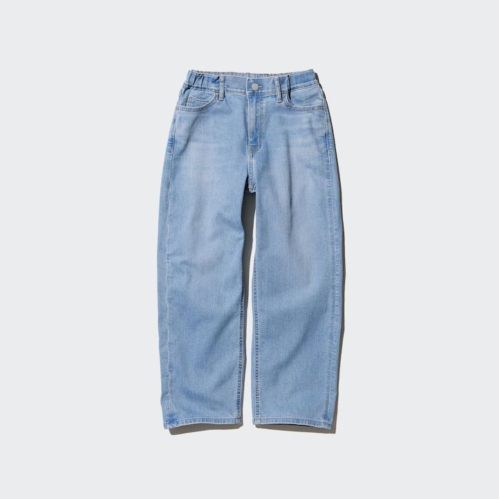 Blue Uniqlo Wide Leg Jeans | ARKNX-5984