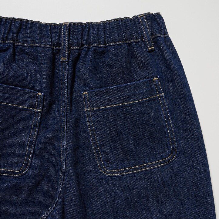 Blue Uniqlo Wide Straight Leg Jeans | VZLXB-0658