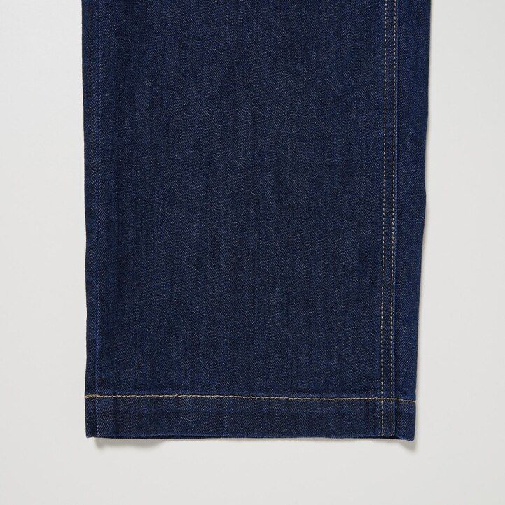 Blue Uniqlo Wide Straight Leg Jeans | VZLXB-0658