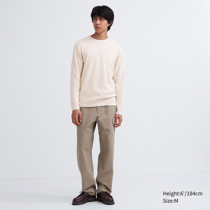 Brown Uniqlo 100pct Cashmere Crew Neck Jumper | OJPMH-3759