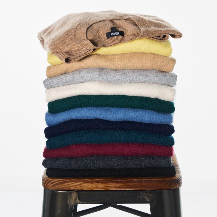 Brown Uniqlo 100pct Cashmere Crew Neck Jumper | OJPMH-3759