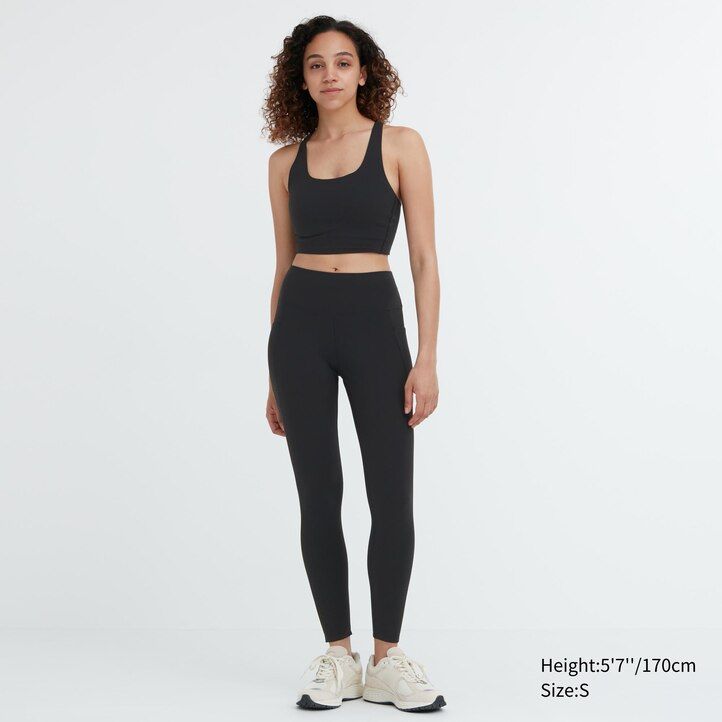 Brown Uniqlo Airism Uv Protection Soft Leggings With Pockets | RSTAX-5821