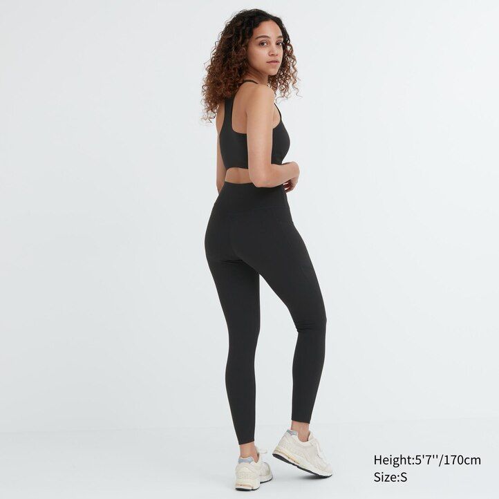 Brown Uniqlo Airism Uv Protection Soft Leggings With Pockets | RSTAX-5821