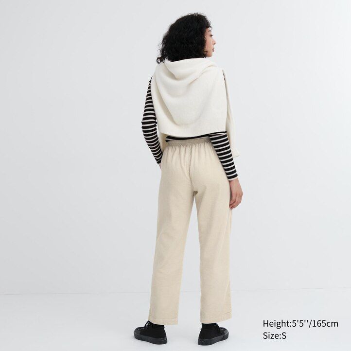 Brown Uniqlo Corduroy Relaxed Fit Ankle Length Trousers | KUEAL-7831