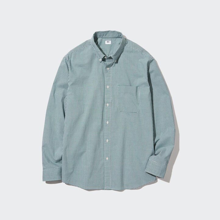 Brown Uniqlo Extra Fine Cotton Broadcloth Regular Fit Checked Shirt Button Down Collar | WPLYU-6783