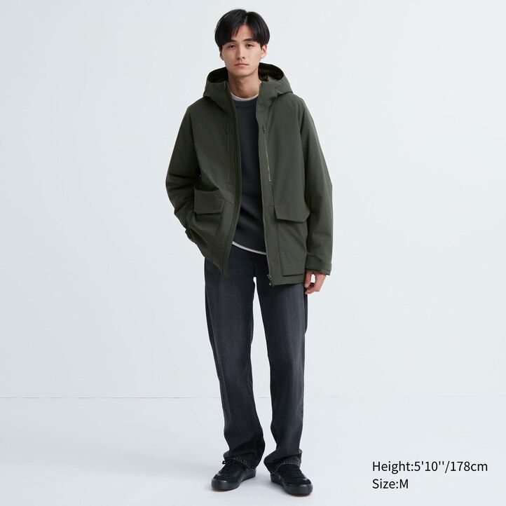 Brown Uniqlo Hybrid Down 3d Cut Parka | ZWRVE-7854