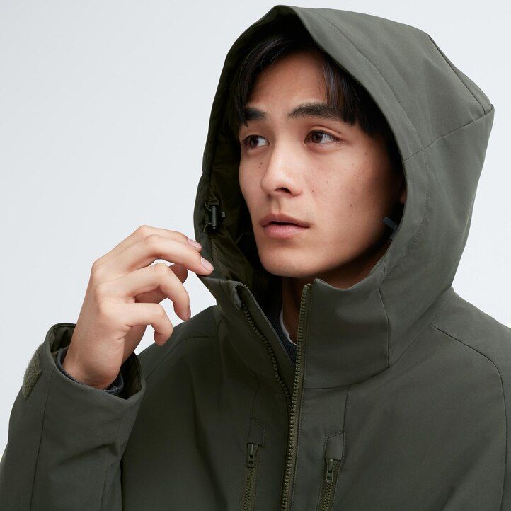 Brown Uniqlo Hybrid Down 3d Cut Parka | ZWRVE-7854
