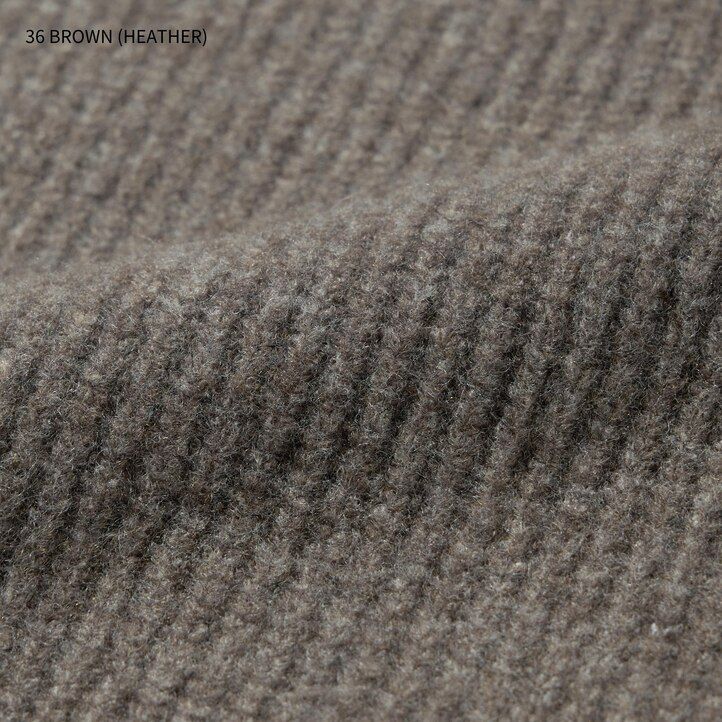 Brown Uniqlo Souffle Yarn Low Gauge Grandad Collar Cardigan | WZTHX-2731