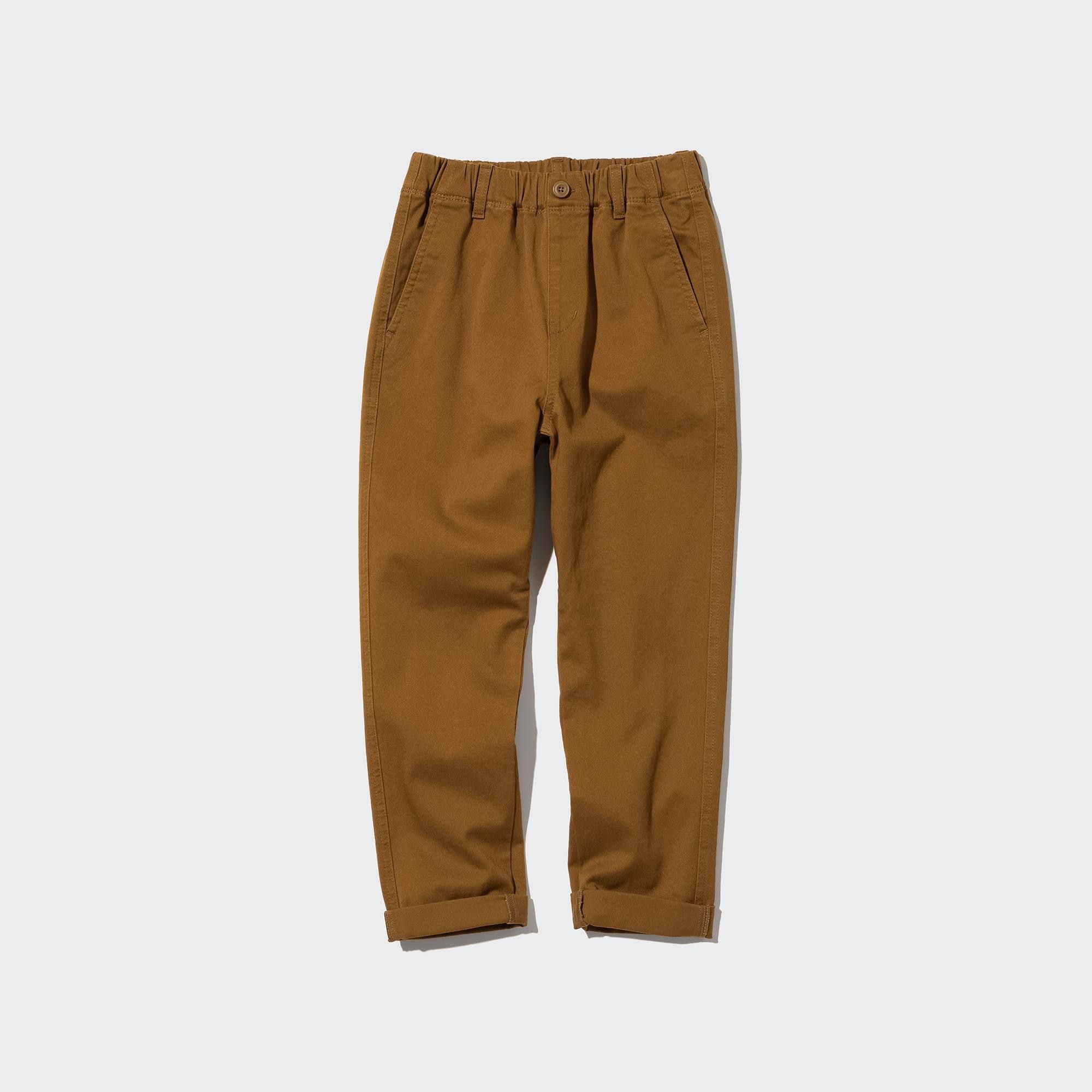 Brown Uniqlo Ultra Stretch Wide Leg Trousers | DZQWK-0629