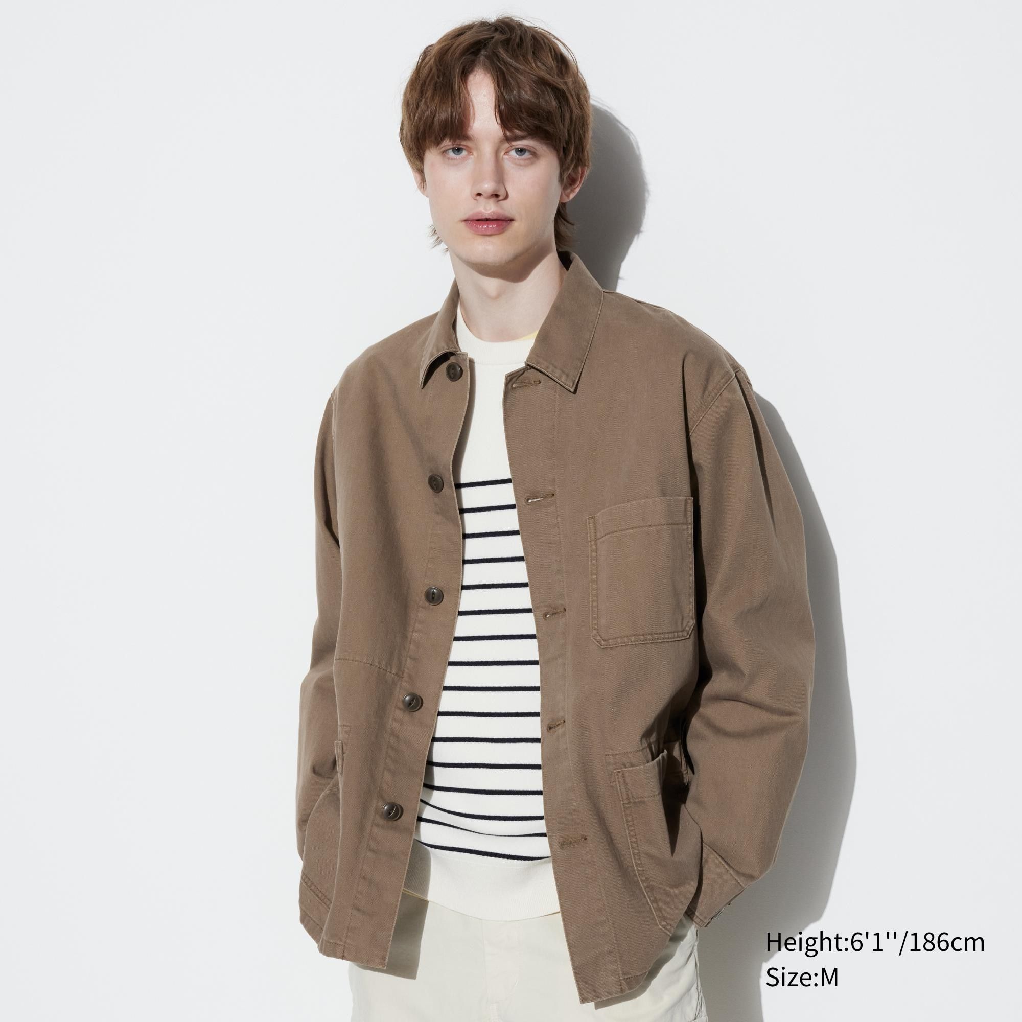 Brown Uniqlo Utility Jacket | RBAPG-3420