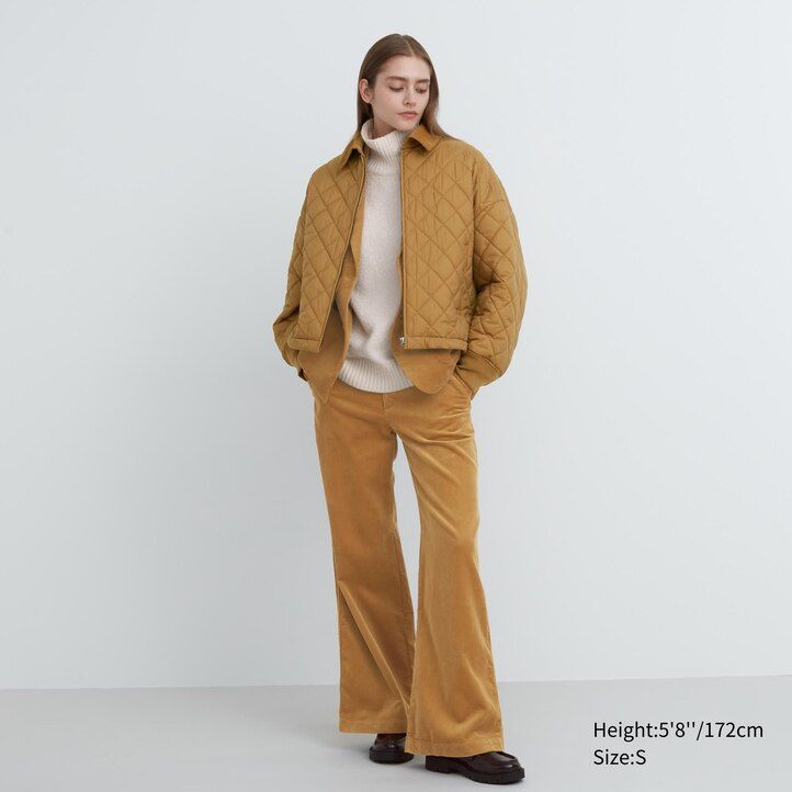 Brown Uniqlo Warm Padded Blouson | CPKIX-2415