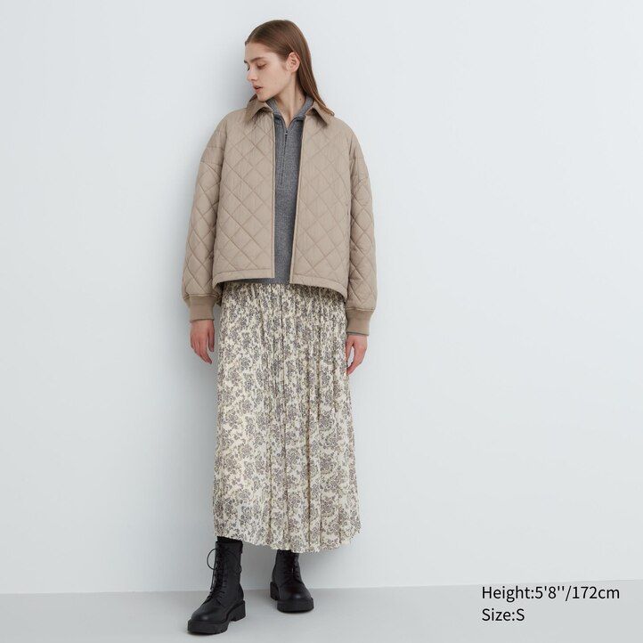 Brown Uniqlo Warm Padded Blouson | CPKIX-2415