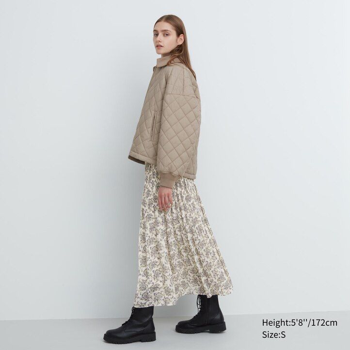 Brown Uniqlo Warm Padded Blouson | CPKIX-2415