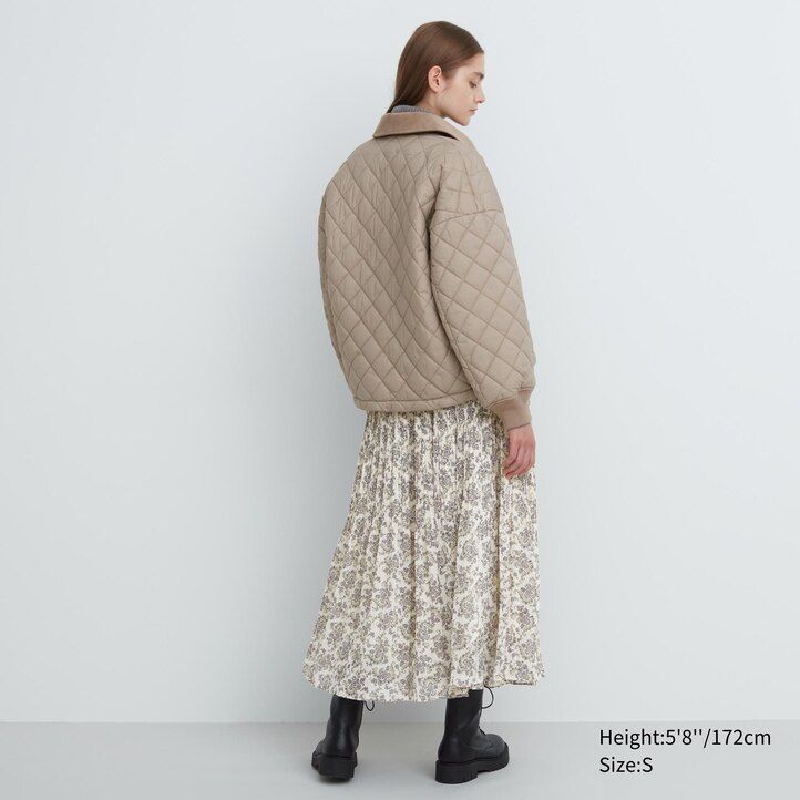 Brown Uniqlo Warm Padded Blouson | CPKIX-2415