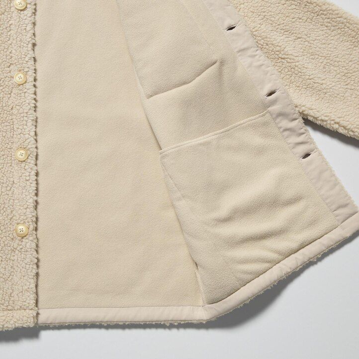 Brown Uniqlo Windproof Outer Fleece Shirt Jacket | VZCFH-9842