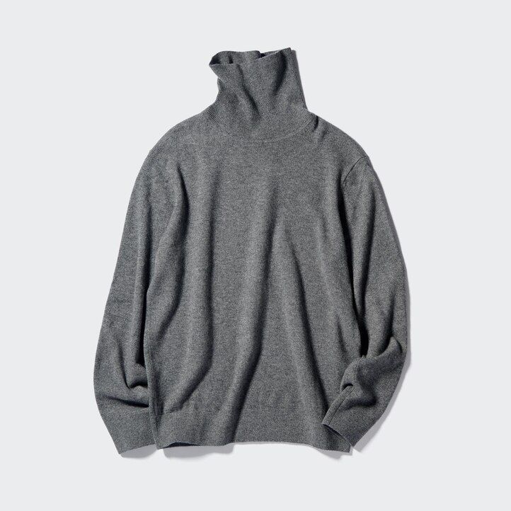 Burgundy Uniqlo 100pct Cashmere Turtleneck Jumper | BFYOJ-5918