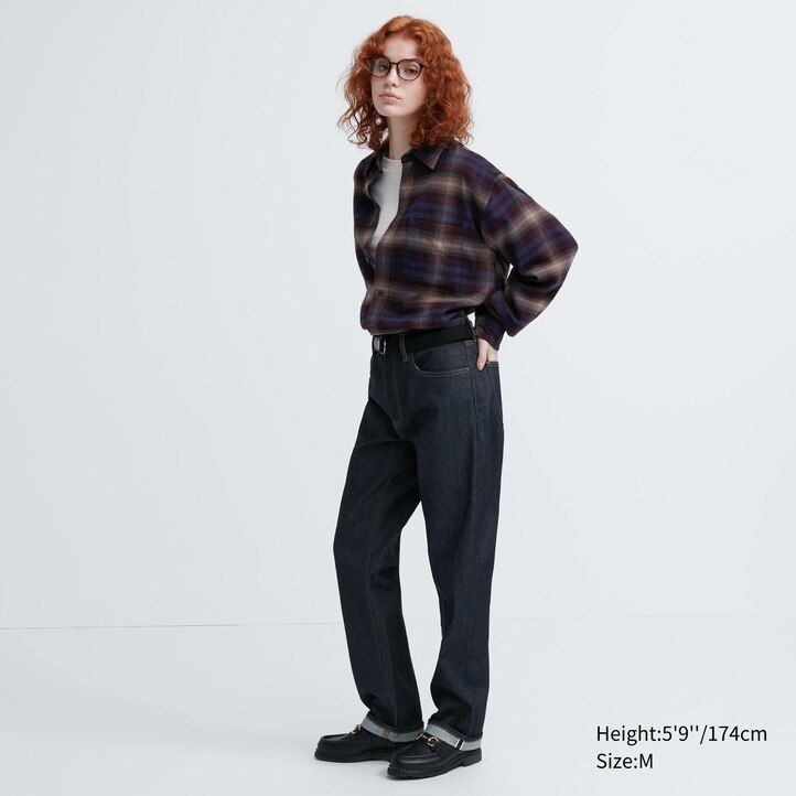 Burgundy Uniqlo Flannel Regular Fit Checked Shirt Regular Collar | DFUTC-1480