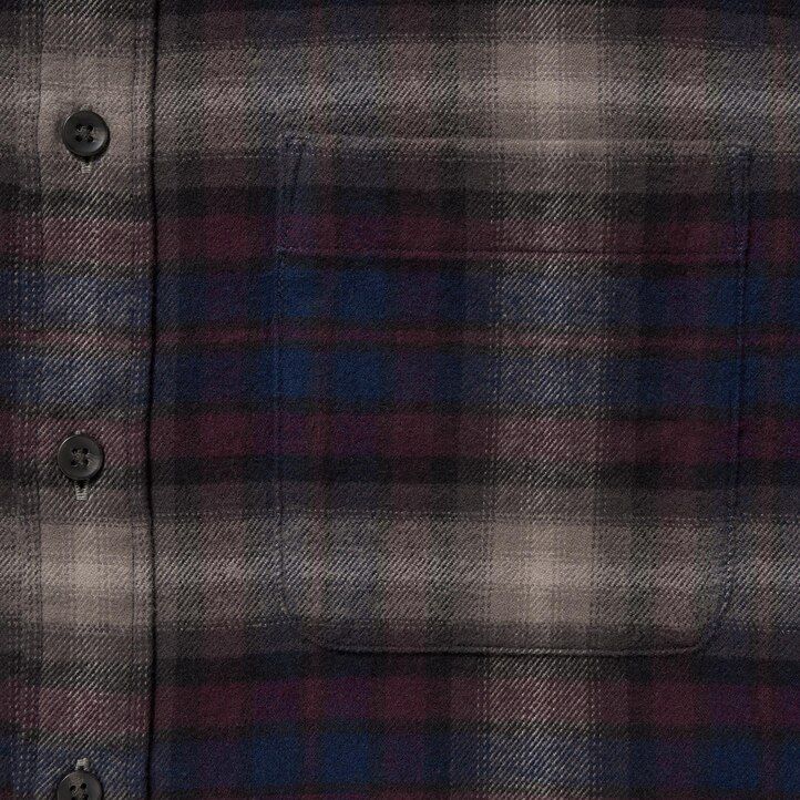 Burgundy Uniqlo Flannel Regular Fit Checked Shirt Regular Collar | DFUTC-1480