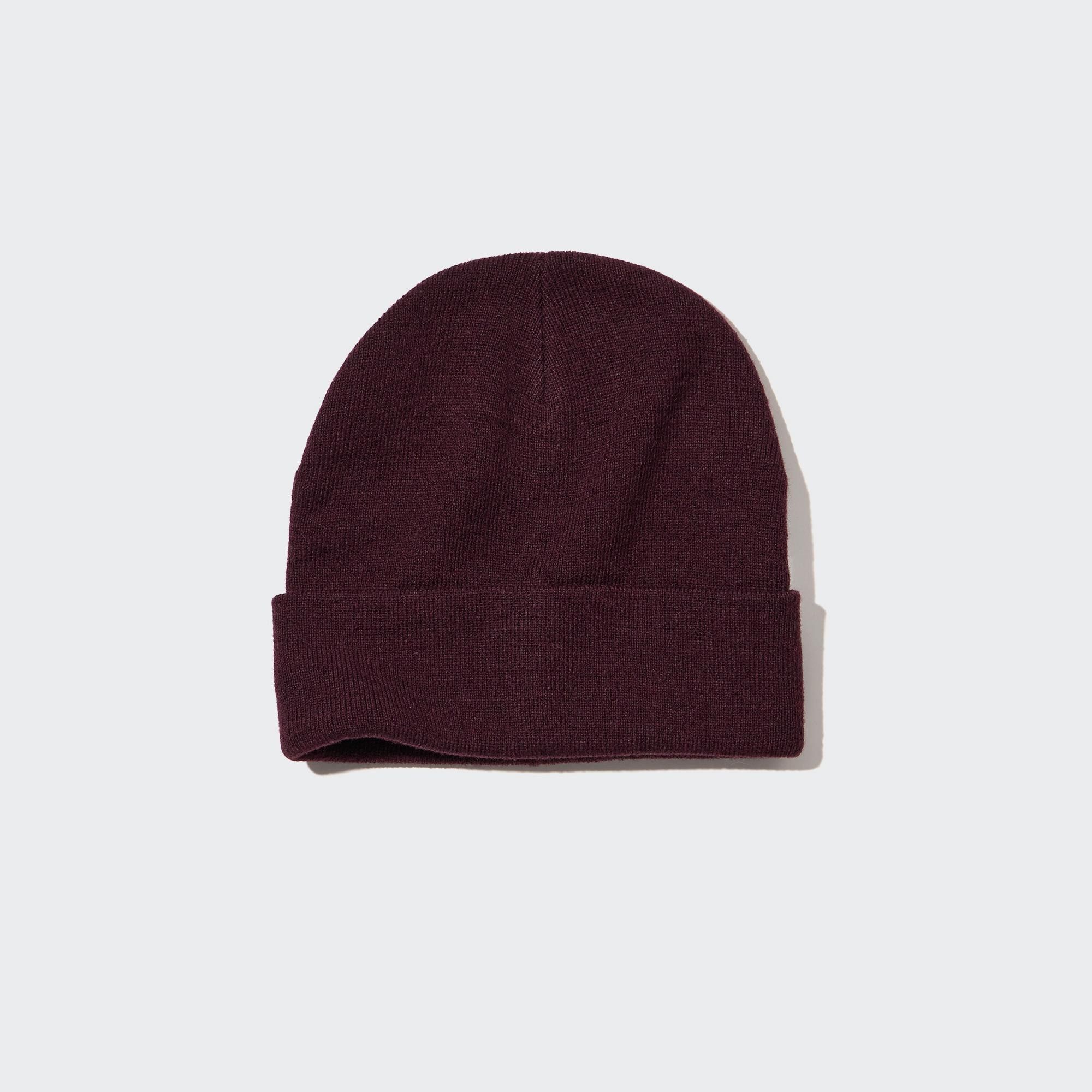 Burgundy Uniqlo Heattech Cap | GOZRJ-5862