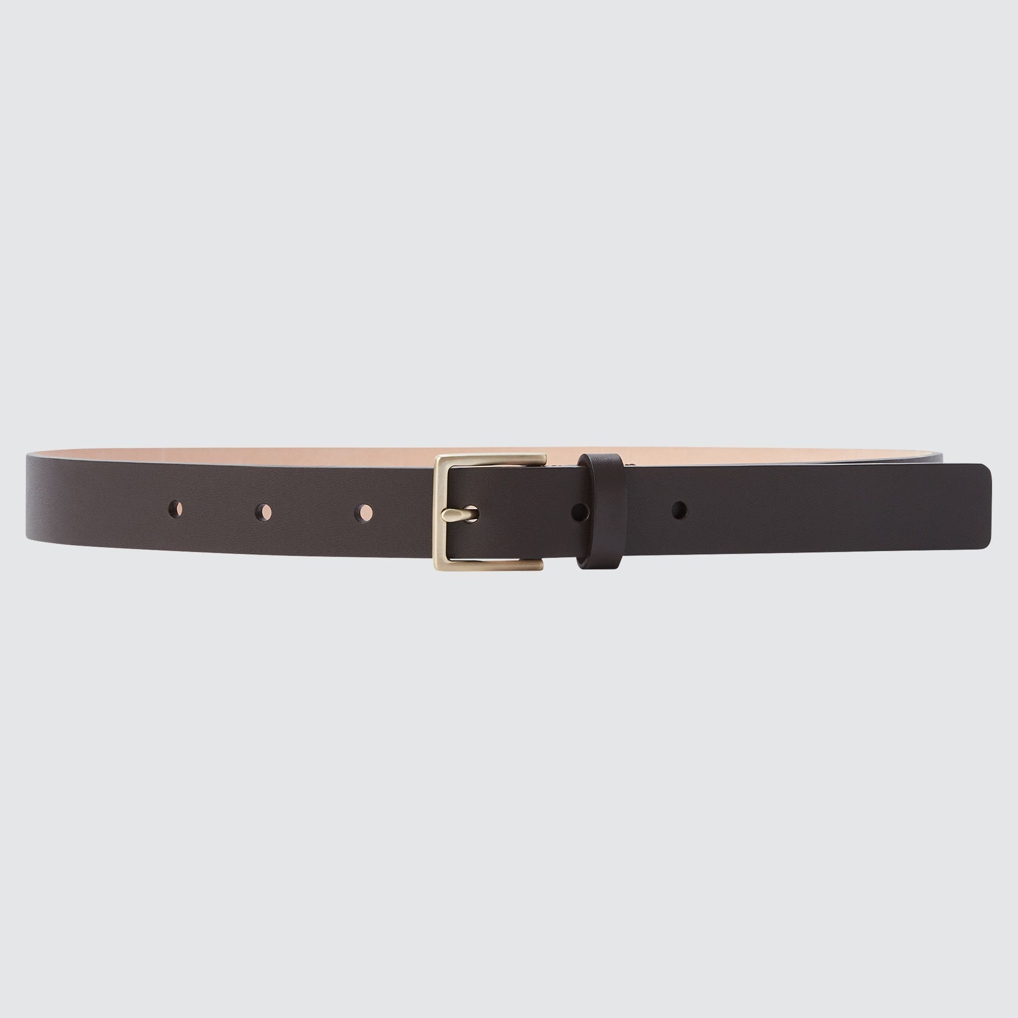 Dark Brown Uniqlo Belt 2021 Season | GDOMI-5461