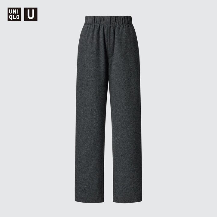 Dark Brown Uniqlo Brushed Jersey Trousers | JRNKQ-7946