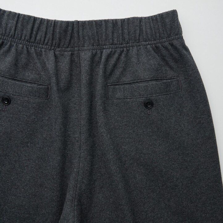 Dark Brown Uniqlo Brushed Jersey Trousers | JRNKQ-7946