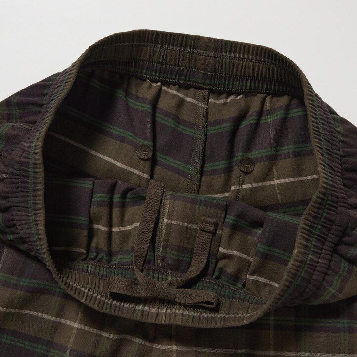 Dark Brown Uniqlo Flannel Easy Patterned Ankle Length Trousers | OQTDP-6708