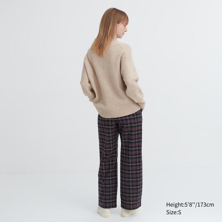 Dark Brown Uniqlo Flannel Trousers | EWKYA-6702