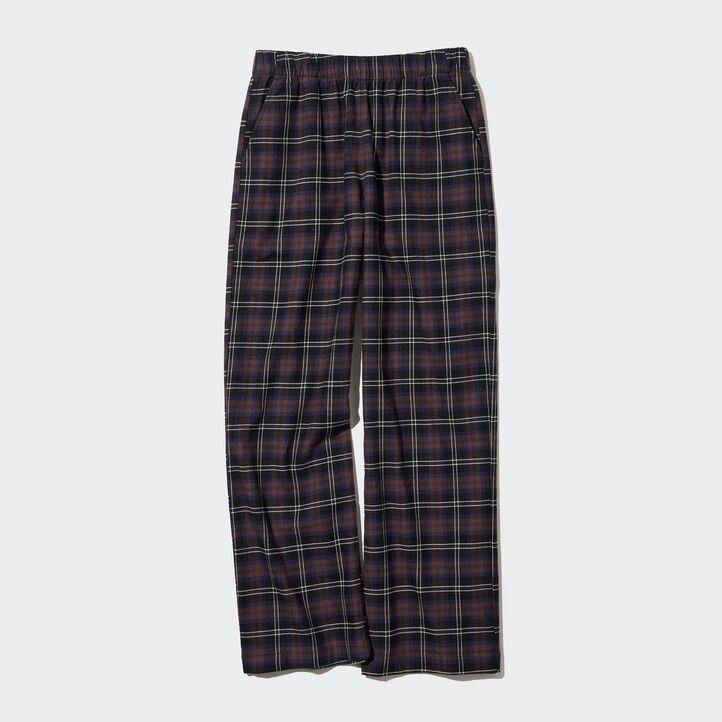 Dark Brown Uniqlo Flannel Trousers | EWKYA-6702