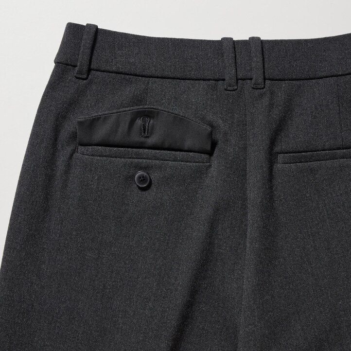 Dark Brown Uniqlo Heattech Pleated Trousers | DPYXA-2530
