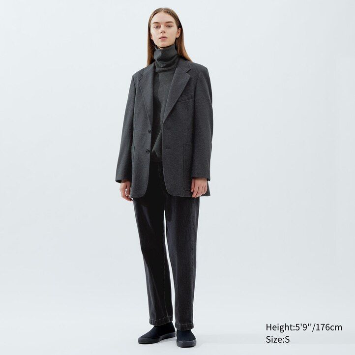 Dark Brown Uniqlo Jersey Tailored Jacket | DVRCP-6713