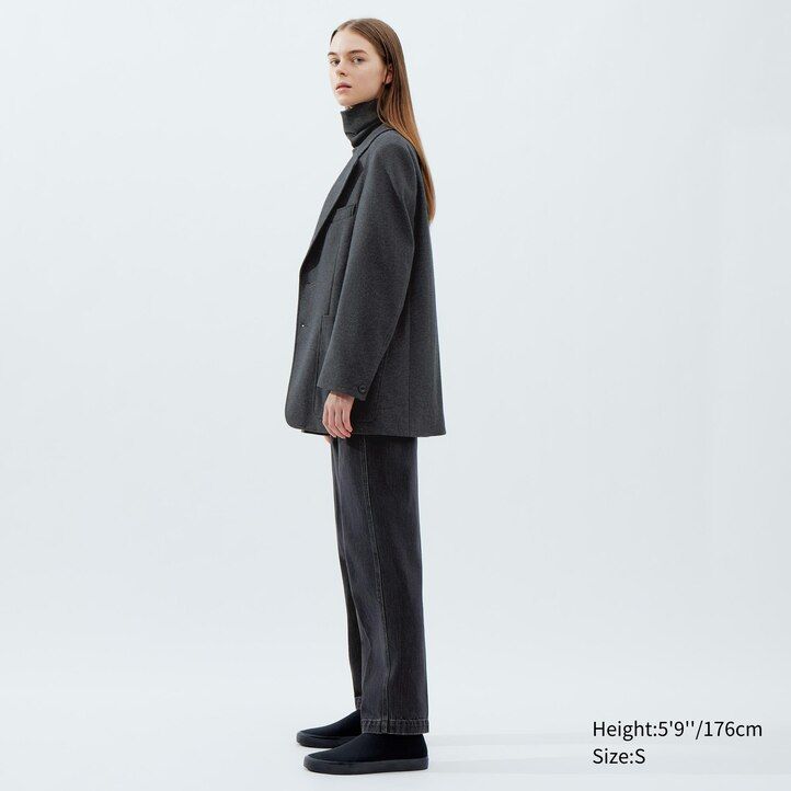 Dark Brown Uniqlo Jersey Tailored Jacket | DVRCP-6713
