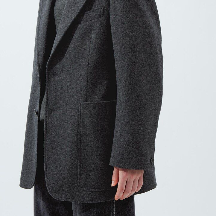 Dark Brown Uniqlo Jersey Tailored Jacket | DVRCP-6713