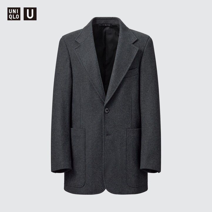 Dark Brown Uniqlo Jersey Tailored Jacket | DVRCP-6713