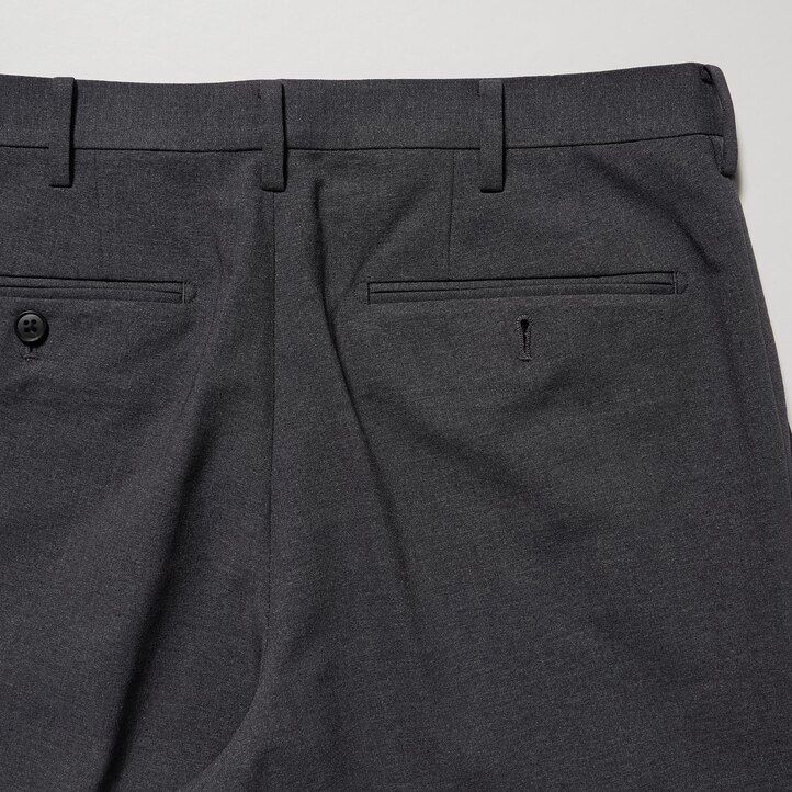 Dark Grey Uniqlo Airsense Ultra Light Wool Like Trousers | HRVYL-9081