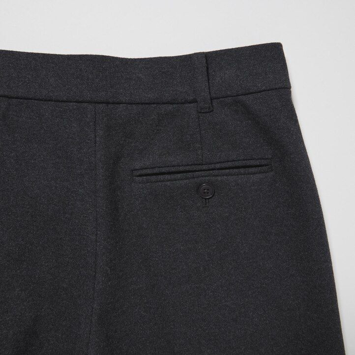 Dark Grey Uniqlo Brushed Jersey Cropped Fit Trousers | JTBKO-1934