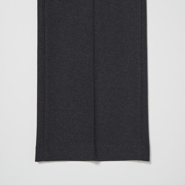 Dark Grey Uniqlo Brushed Jersey Cropped Fit Trousers | JTBKO-1934