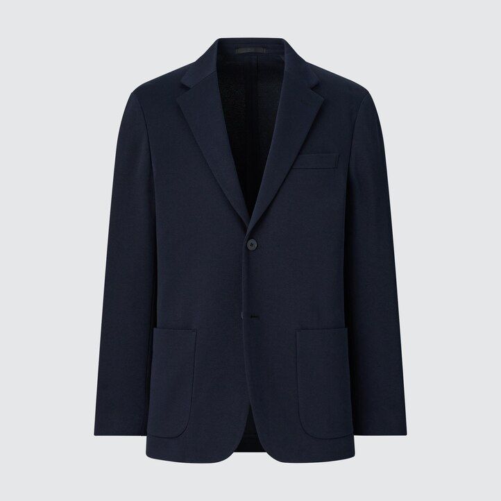 Dark Grey Uniqlo Comfort Blazer Jacket | YAVEZ-0426