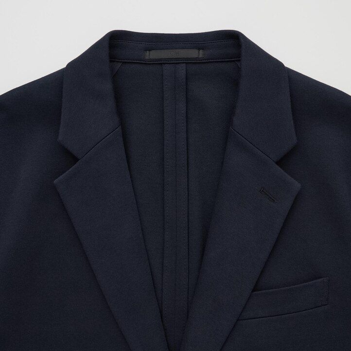 Dark Grey Uniqlo Comfort Blazer Jacket | YAVEZ-0426