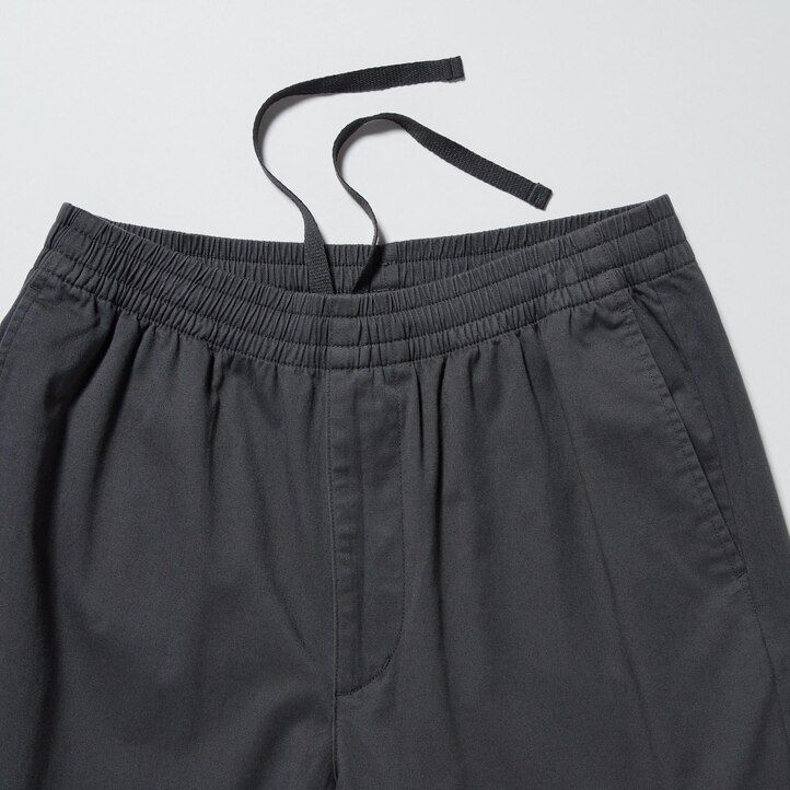 Dark Grey Uniqlo Cotton Relaxed Fit Ankle Length Trousers | GTAFS-2563