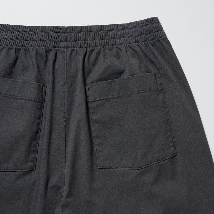 Dark Grey Uniqlo Cotton Relaxed Fit Ankle Length Trousers | GTAFS-2563